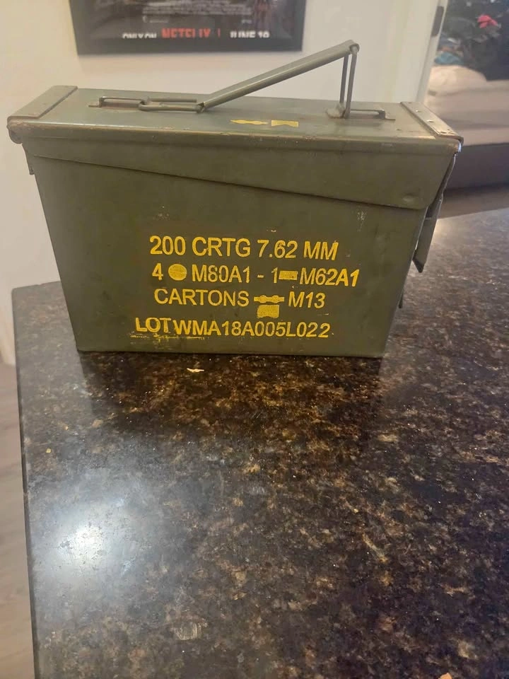 Military style storage case metal