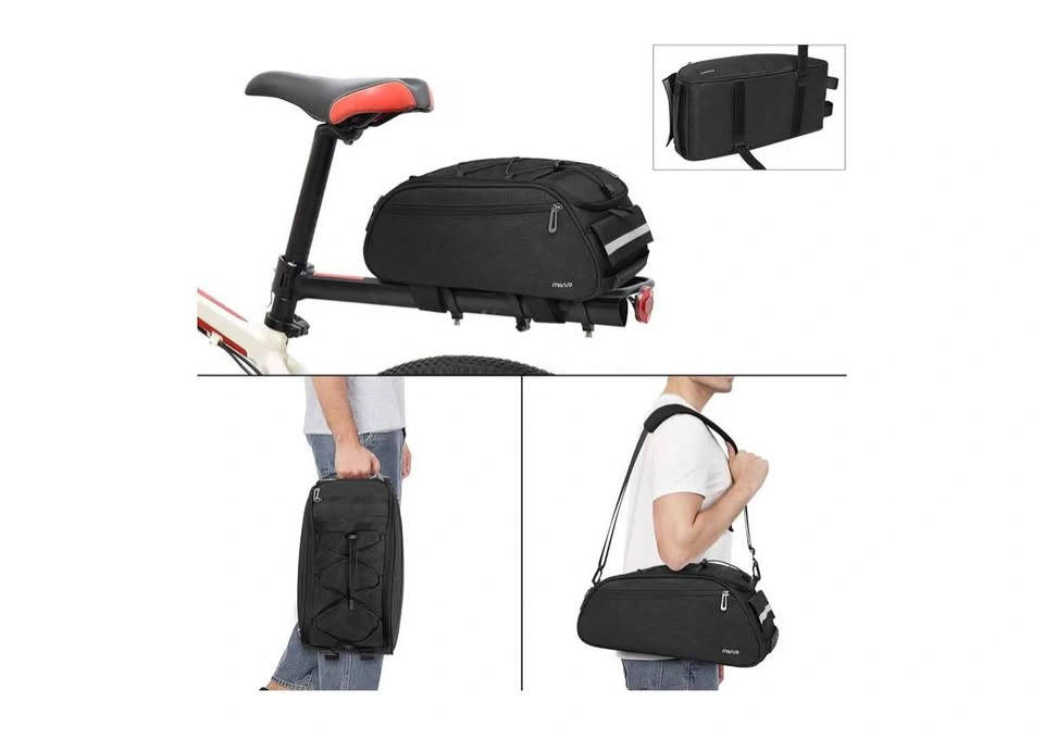 NEW MOSISO Bike Rack Bag, Waterproof Bicycle Trunk Pannier - photo 3