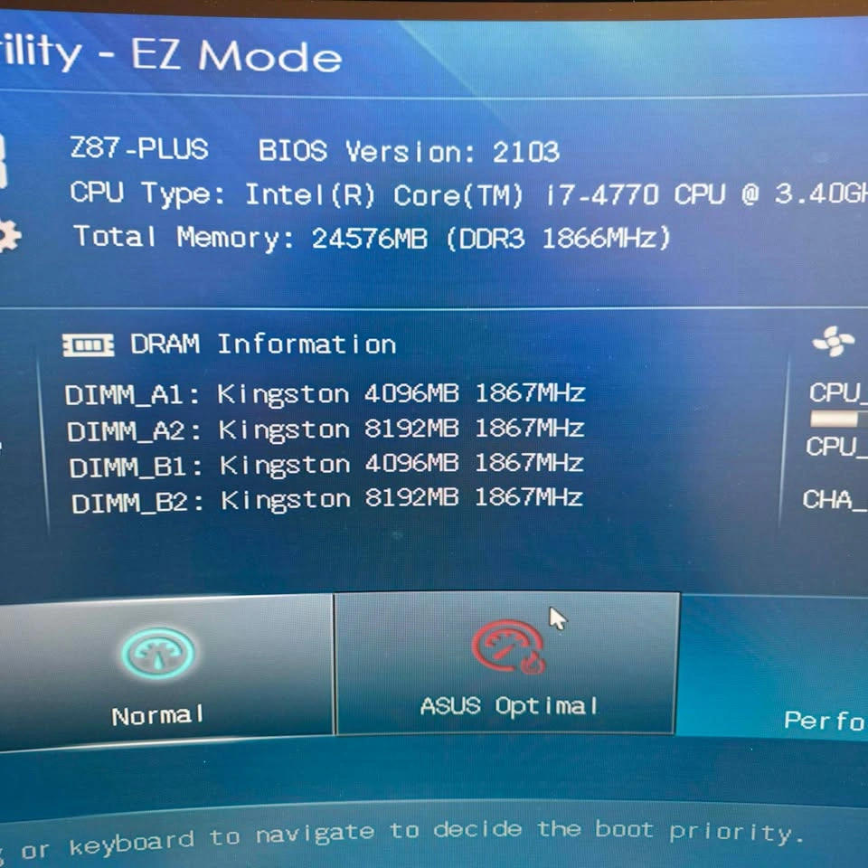 i7-4770 + Z87-PLUS + 24GB DDR3 CPU Motherboard RAM Bundle - photo 3
