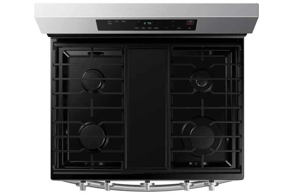 Samsung 30-in 5-Burner 6.0-cu ft Gas Range - Stainless Steel - photo 4