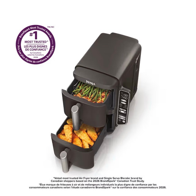 Brand New Ninja Double Stack 2-Basket Air Fryer