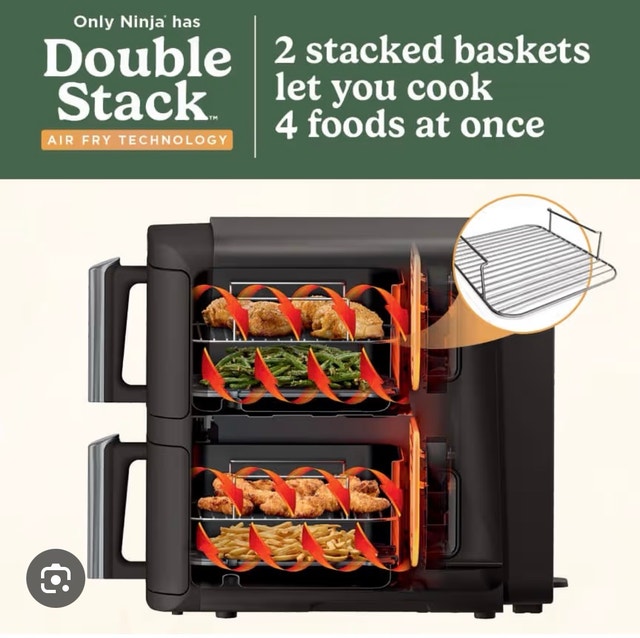 Brand New Ninja Double Stack 2-Basket Air Fryer - photo 2