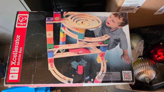 Hape Quadrilla Xcellerator Marble Run