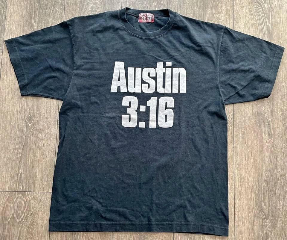 Vintage Stone Cold Steve Austin 3:16 Skull T-Shirt Size M