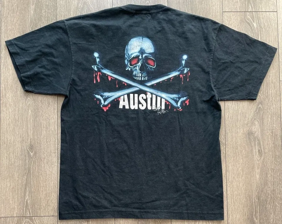 Vintage Stone Cold Steve Austin 3:16 Skull T-Shirt Size M - photo 2