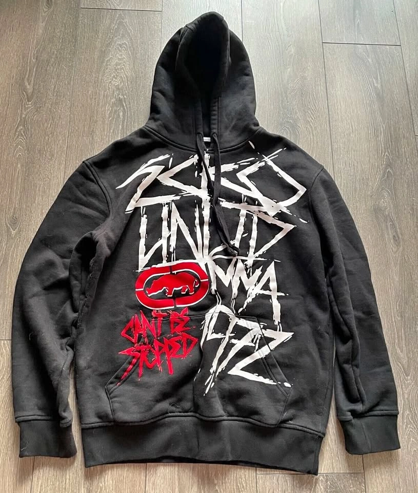 Vintage Ecko Unltd MMA Unlimited Hoodie Over Print Y2k Size M