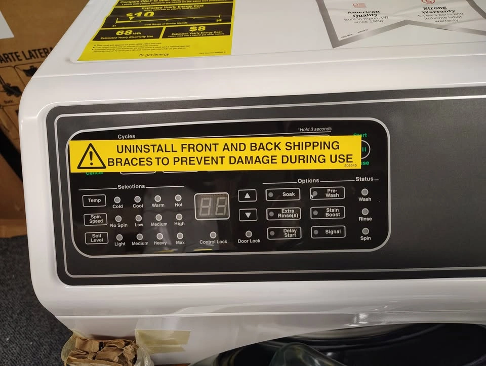 Speed Queen® Commercial FF7 3.5 Cu. Ft. White Front Load Washer - photo 3
