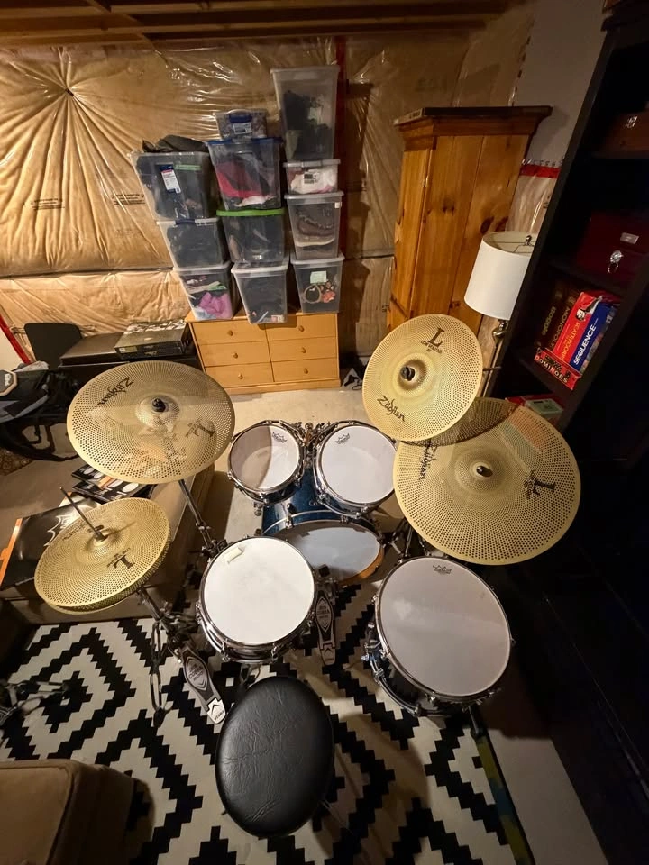 Tama Silverstar Drum Kit + Zildjian Cymbals & Low Volume - photo 2
