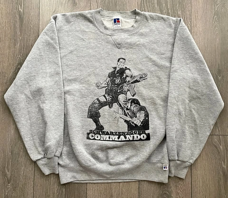 Vintage Russell Athletic Arnold Schwarzenegger Commando Sweatshi