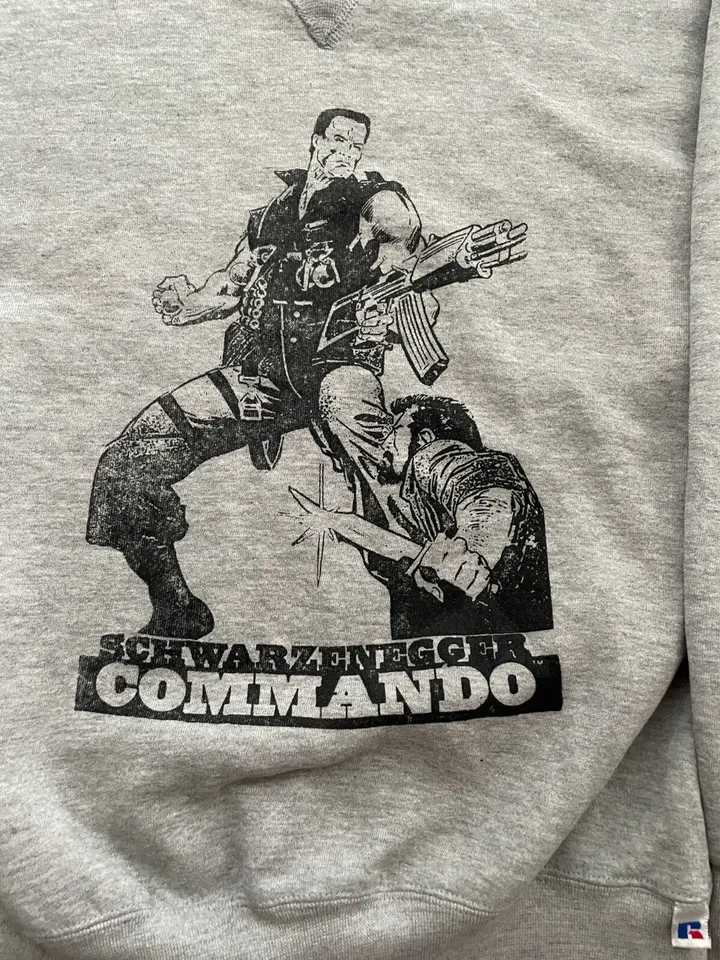 Vintage Russell Athletic Arnold Schwarzenegger Commando Sweatshi - photo 2