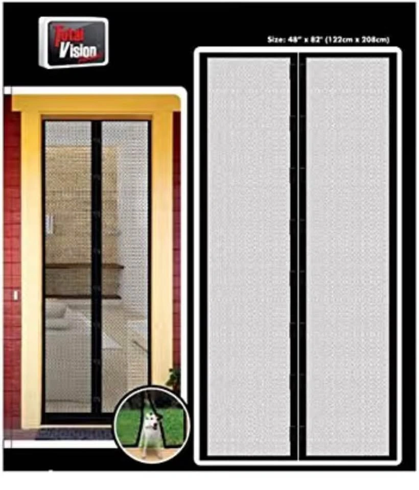 Total Vision Large Instant Mesh Door Guard 38" x 83" - Black - photo 2