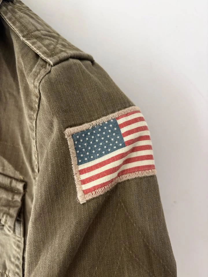 Polo Ralph Lauren Little Boy's Herringbone Military Field Jacket - photo 4