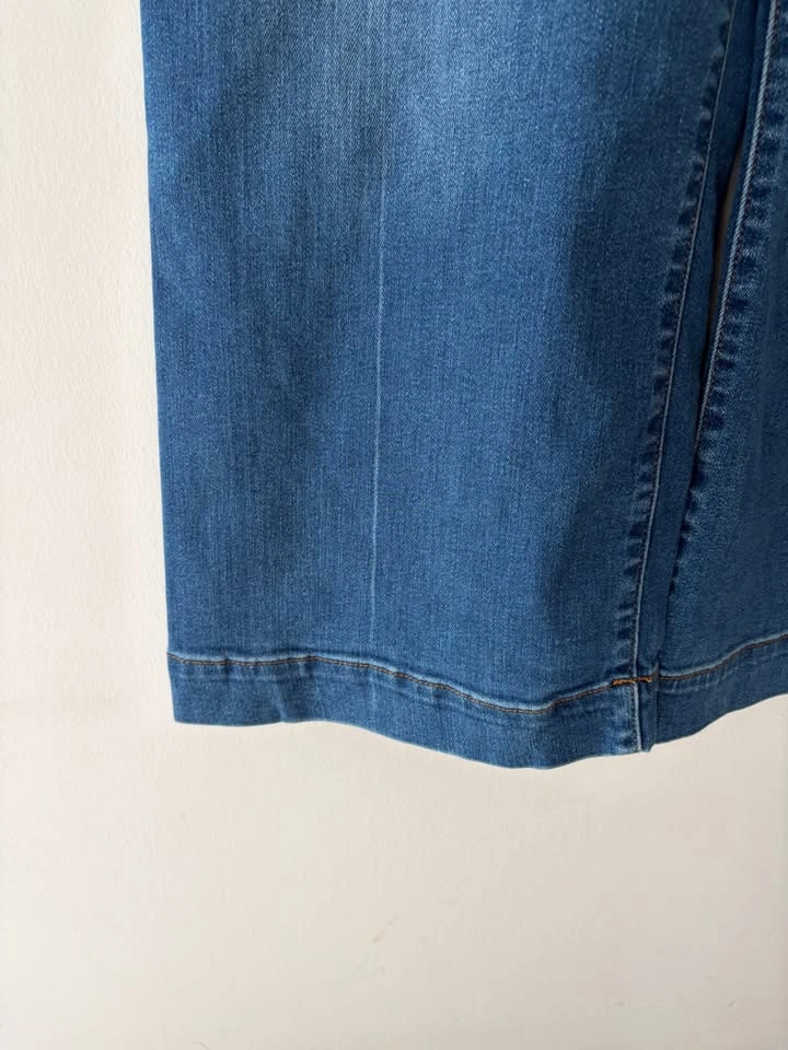 Maeve Anthropologie The Colette Denim Crop High Rise Wide Leg Je - photo 3