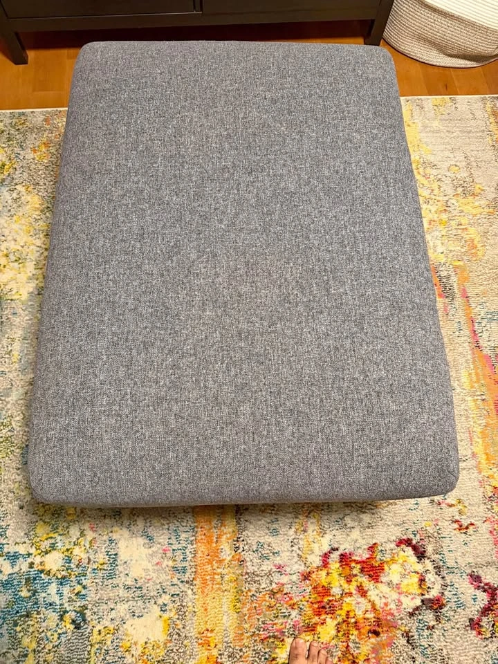 IKEA Large Storage Ottoman – Gray