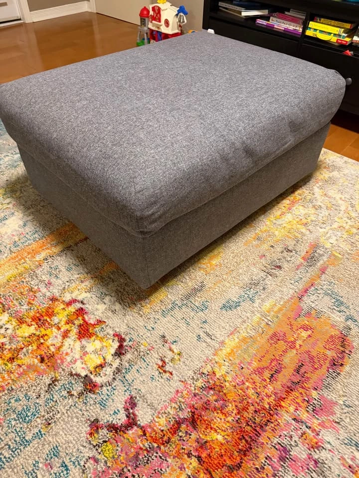 IKEA Large Storage Ottoman – Gray - photo 2
