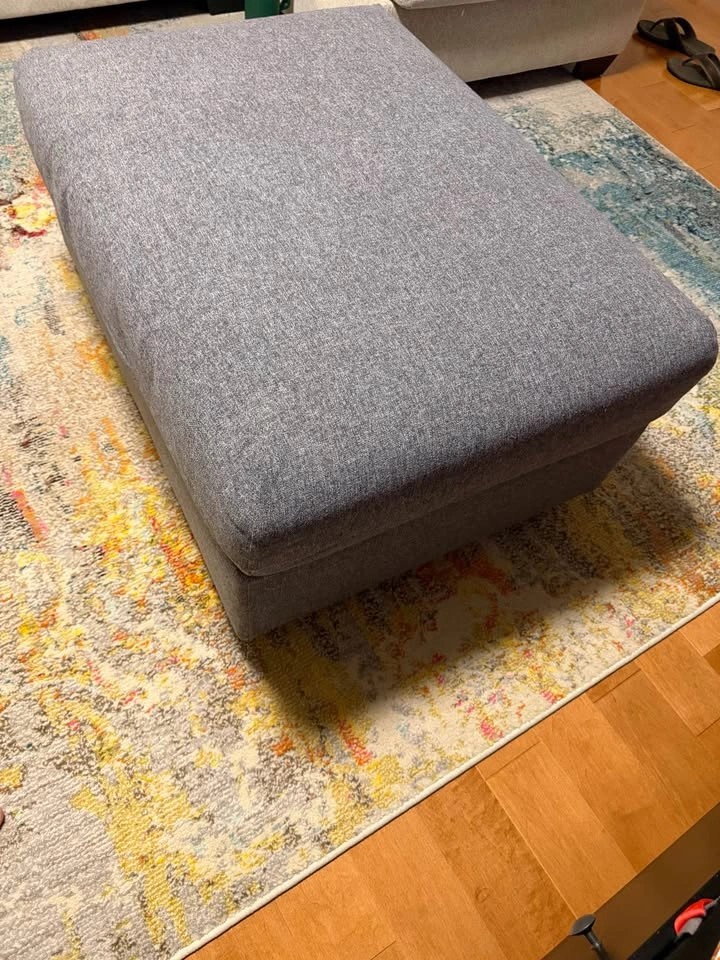 IKEA Large Storage Ottoman – Gray - photo 3
