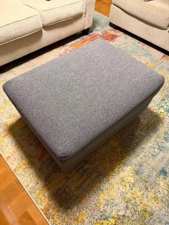 IKEA Large Storage Ottoman – Gray - photo 4