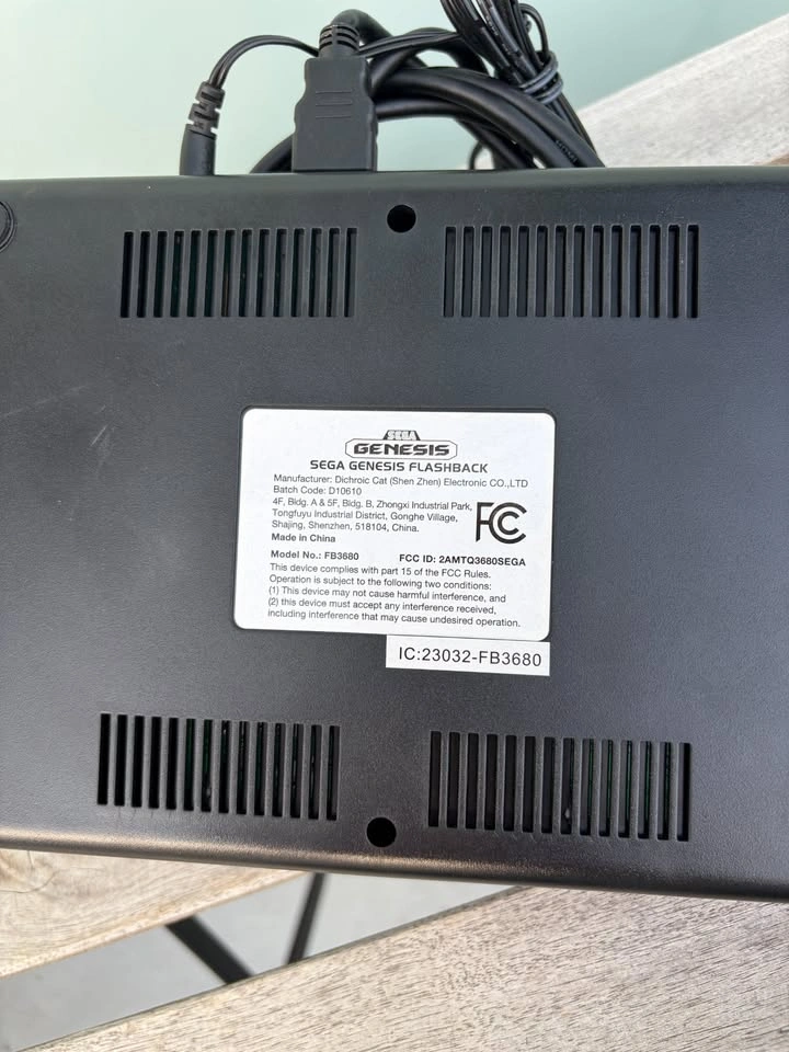 Sega Genesis Flashback Console Gaming System Black FB3680 UNTEST - photo 4