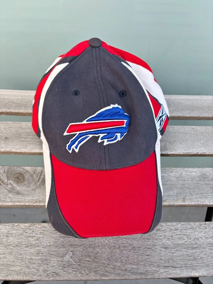 Vintage Buffalo Bills Reebok Hat Cap Fitted OSFA NFL Shield Logo