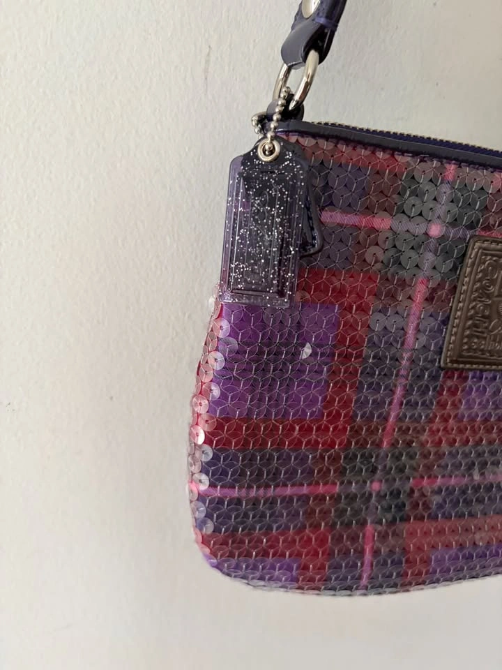Coach Poppy Sequin Plaid Crossbody Bag - photo 2