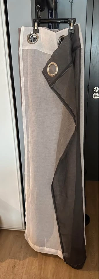 Faux Linen Ombré Sheer Curtains - photo 3