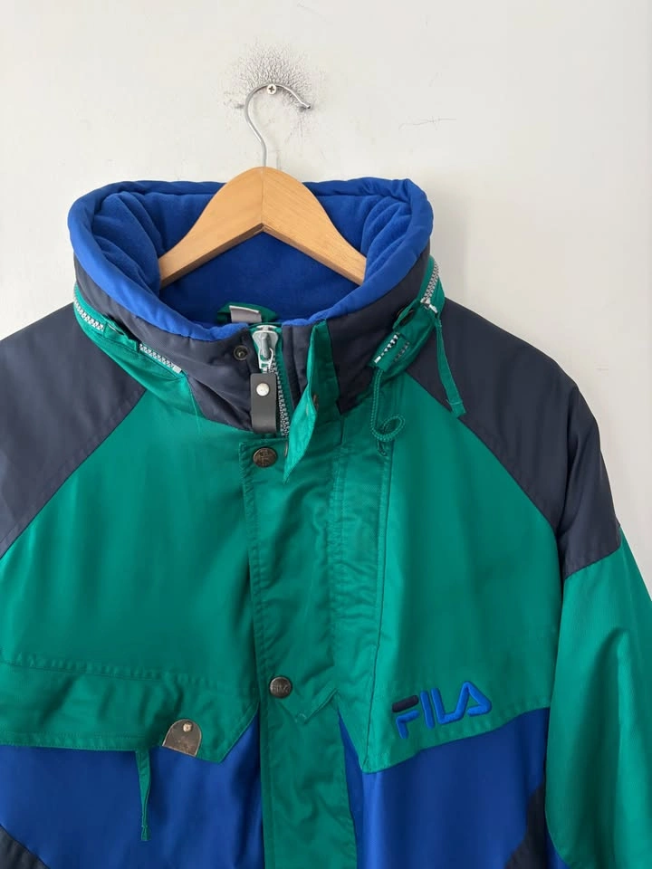 Vintage 1990s Fila Ski Team Italia Alberto Tomba Puffer Ski Jack - photo 2