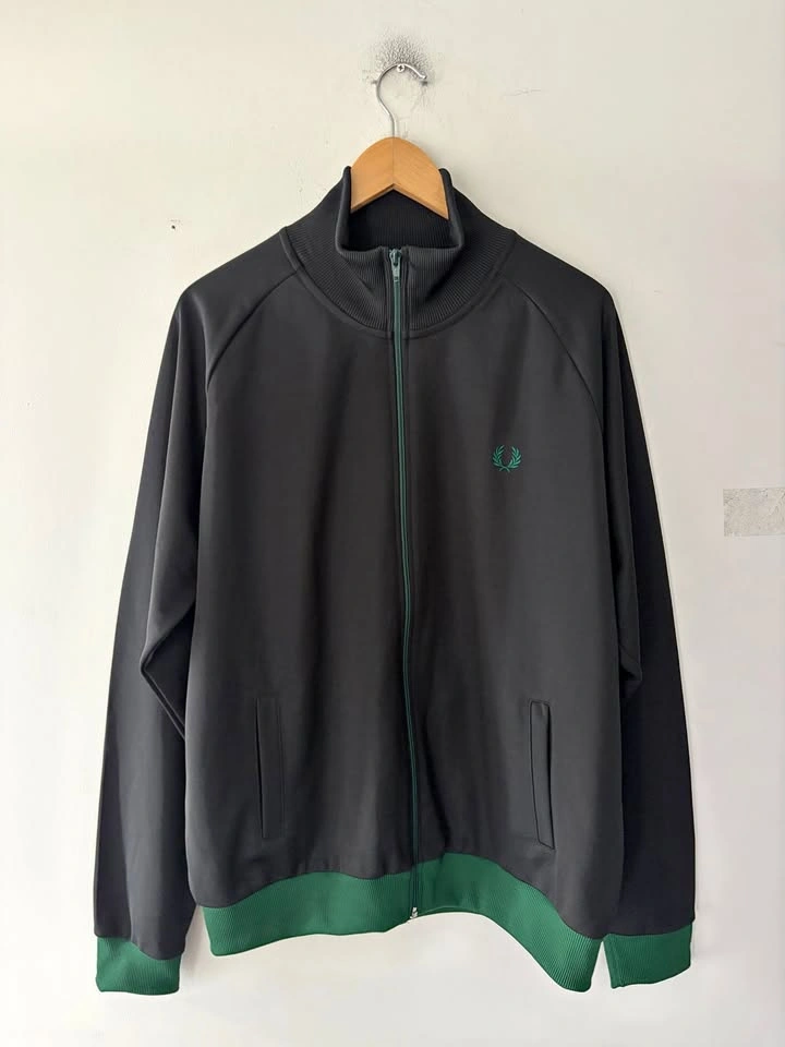 Fred Perry Contrast Trim Full Zip Track Jacket Size XL