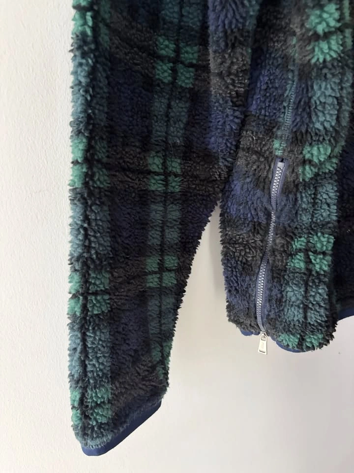 Polo Ralph Lauren Sherpa Plaid 1/2 Snap Fleece Pullover Size L - photo 5