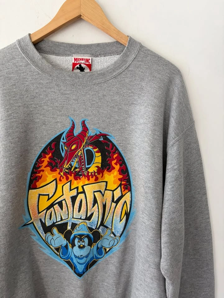 Vintage DISNEY PARKS MGM Studios Fantasmic Mickey Mouse Sweatshi - photo 2
