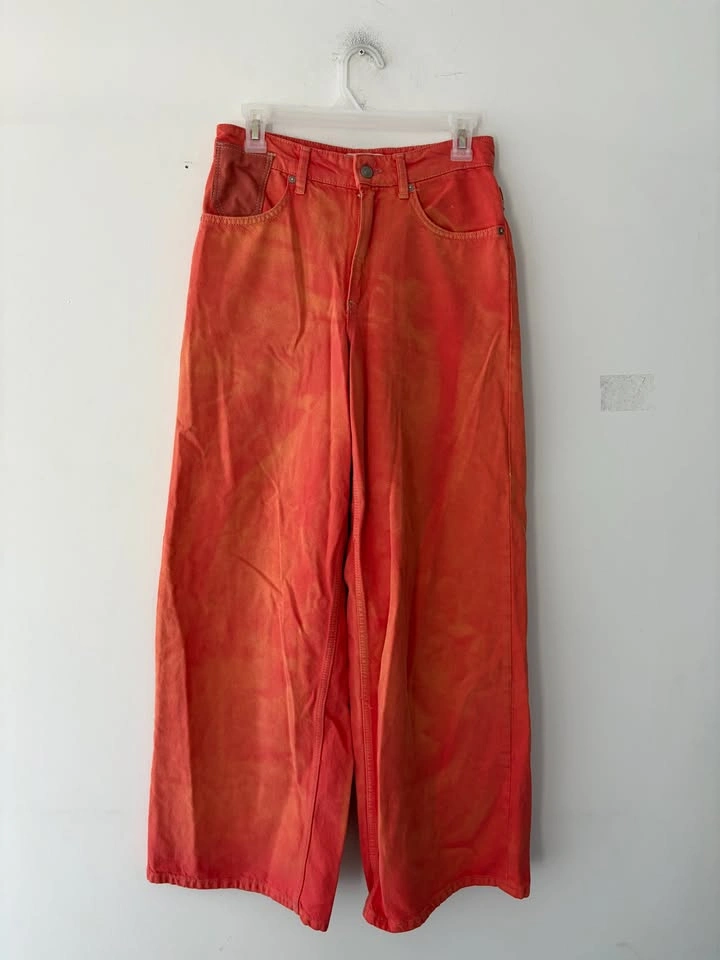 Free People We The Free Waterfalls Baggy Wide Leg Jeans Size 25 - photo 2