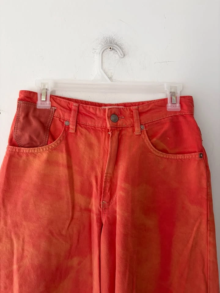 Free People We The Free Waterfalls Baggy Wide Leg Jeans Size 25 - photo 3