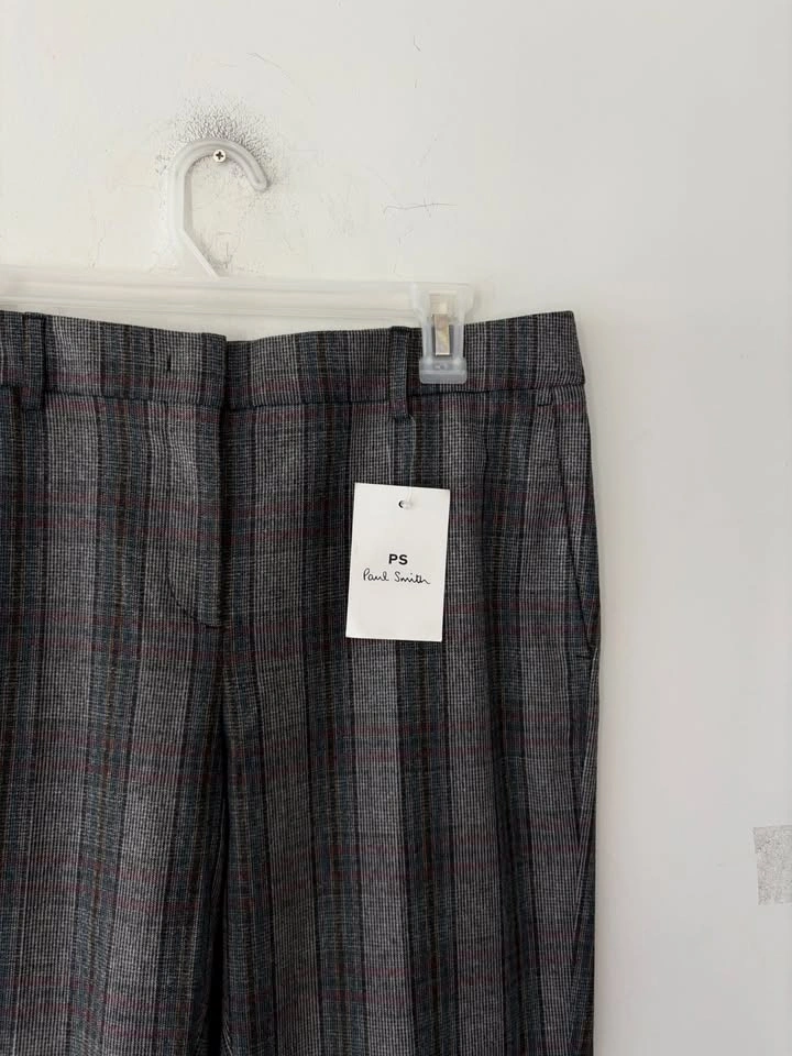 Paul Smith Plaid Check Wool Trouser Pants Size 44 NEW - photo 2