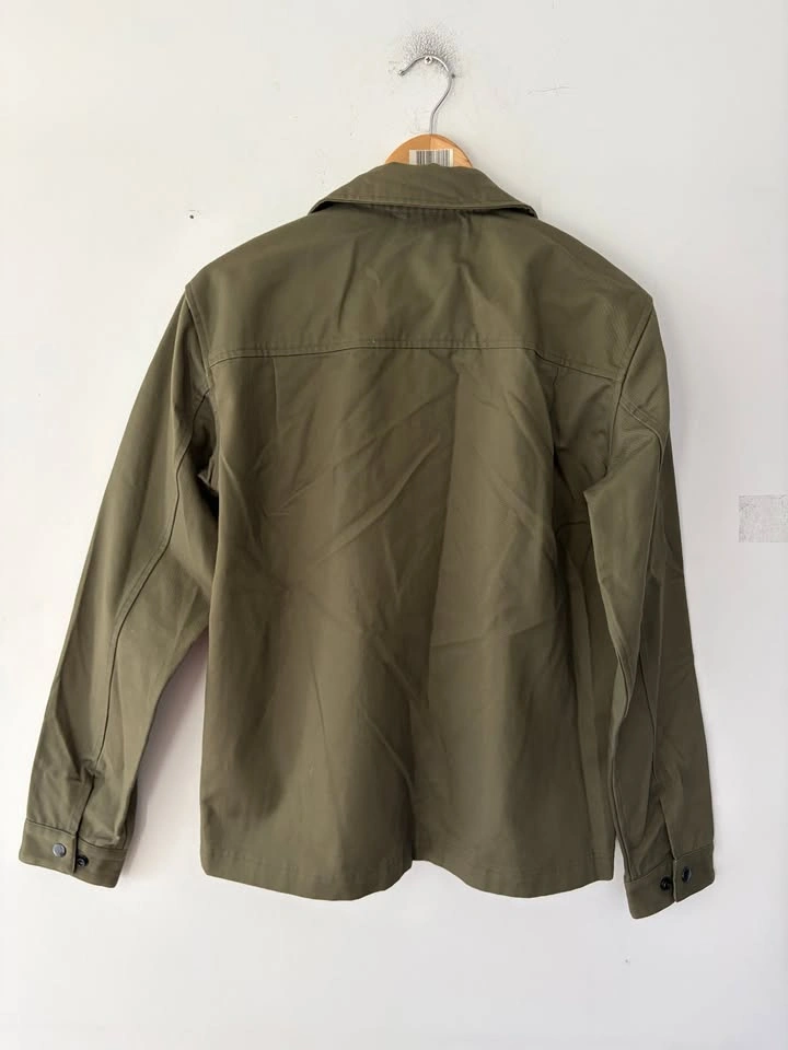 Illustrated Example Canada Green Olive Snap Utility Jacket Size - photo 5