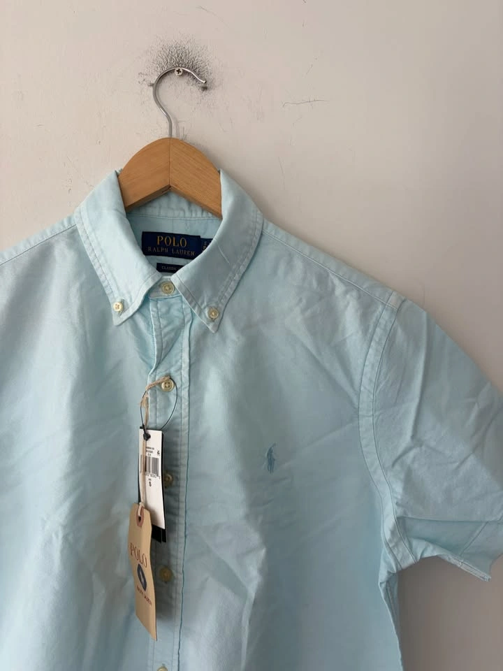 Polo Ralph Lauren Oxford Short Sleeve Mineral-Dyed Shirt Size S - photo 2