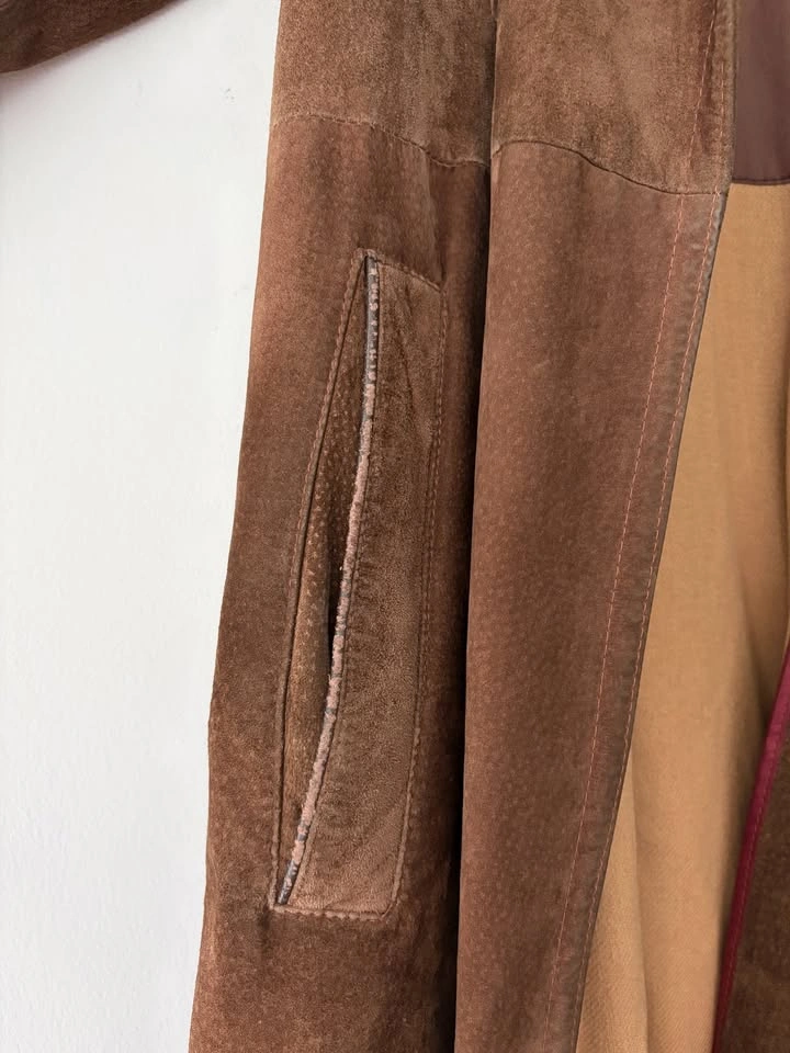 Vintage Lanvin Suede Trench Coat Size L - photo 5