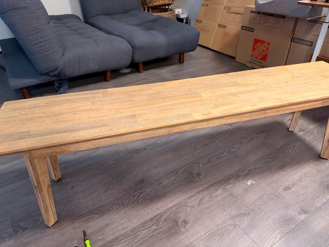 Wood Dining Room Bench
