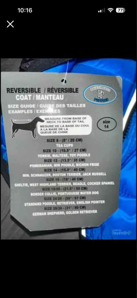 Pawsh Pads Puffies Reversible Dog Coat 🇨🇦 - photo 4