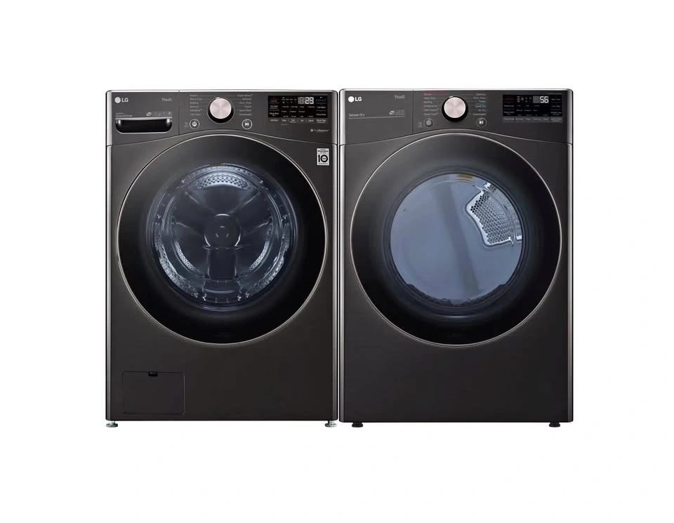 LG 4.5 cu.ft Smart Washer and 7.4 cu.ft Smart Gas Dryer