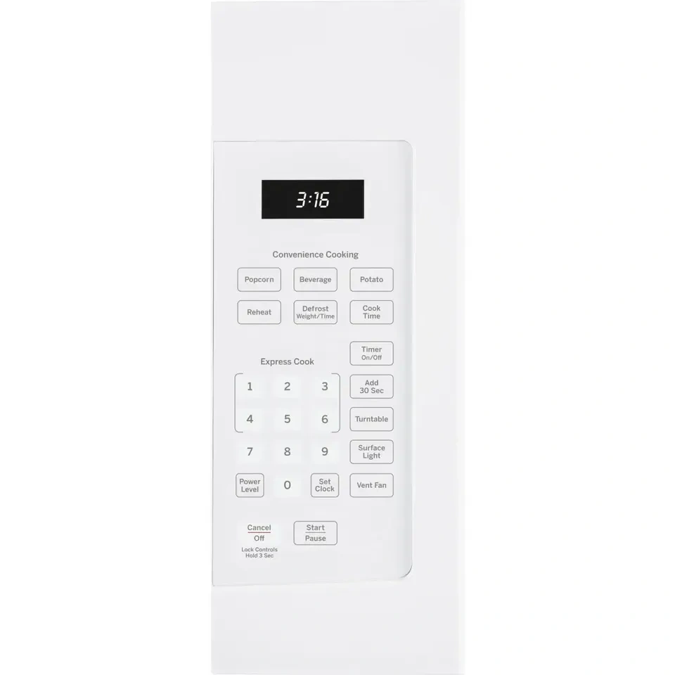 GE 1.6 Cu. Ft. Over-the-Range Microwave Oven - White - photo 3