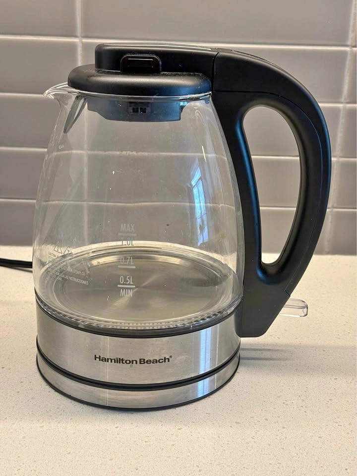 Hamilton Beach Compact 1 Liter Glass Kettle