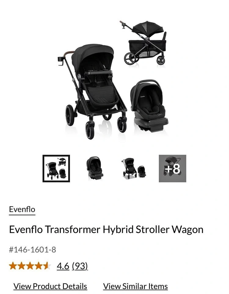 Brand new in box Evenflo Transformer Hybrid Stroller Wagon