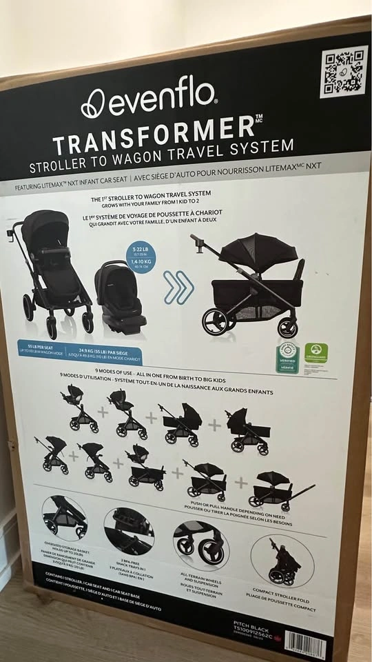 Brand new in box Evenflo Transformer Hybrid Stroller Wagon - photo 2