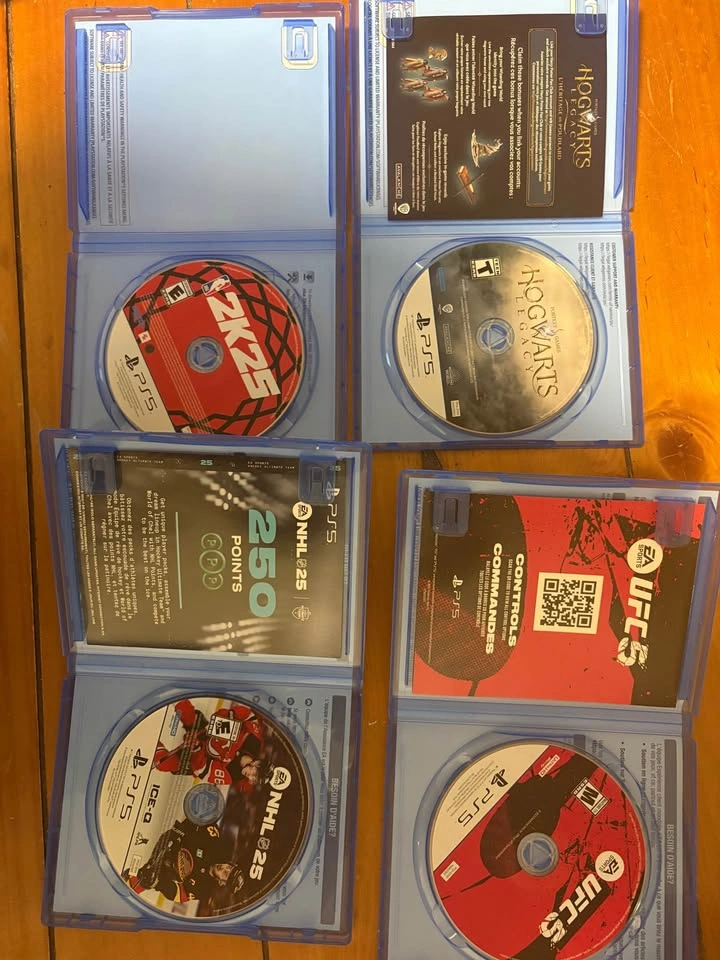 PS5 Game Bundle: Hogwarts Legacy, NBA 2K25, NHL 25, UFC 5 - photo 2