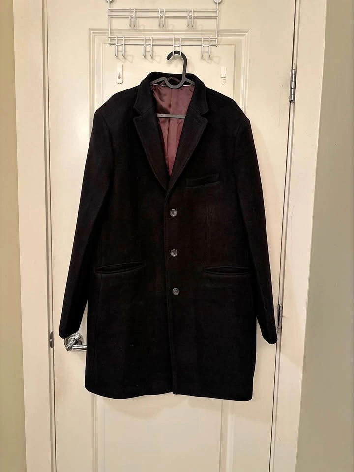 Nova Fides NEXT Men’s Italian Overcoat – Black