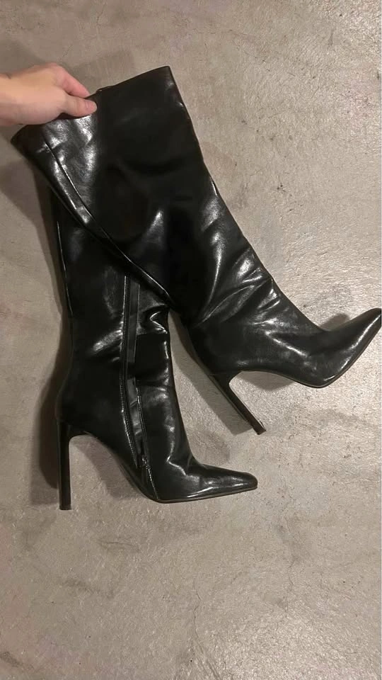 Zara leather boots size women’s us 7