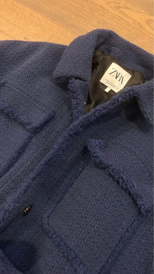 Zara Navy Teddy Jacket for Women - photo 3