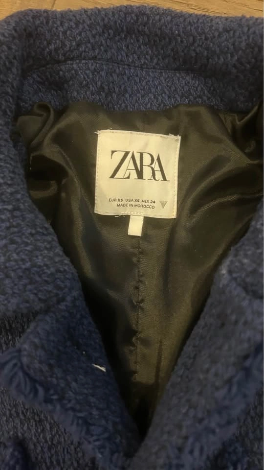 Zara Navy Teddy Jacket for Women - photo 4