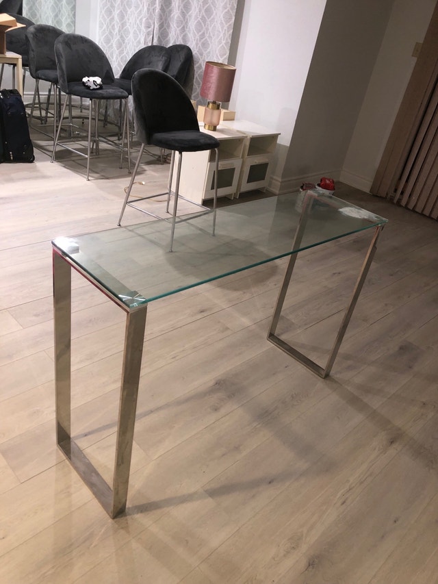 Glass & Chrome Table - photo 2