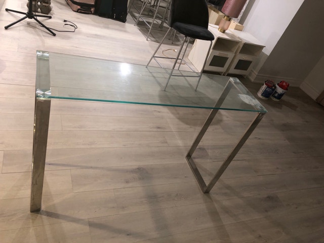 Glass & Chrome Table - photo 4