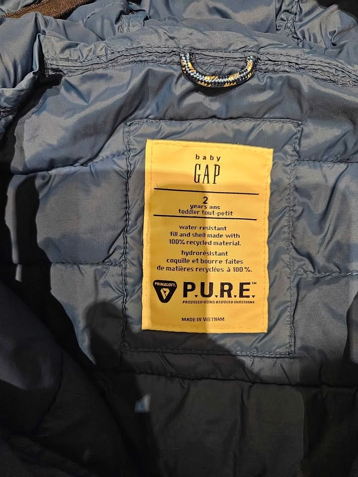 Gap Size 2T Blue Primaloft Jacket - photo 2